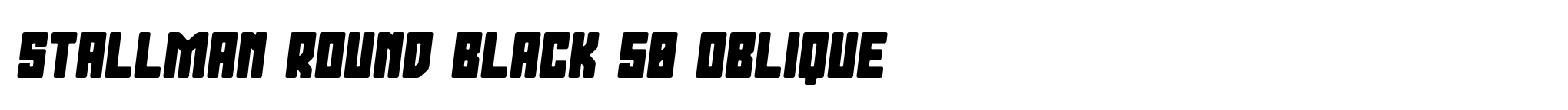 Stallman Round Black 50 Oblique image